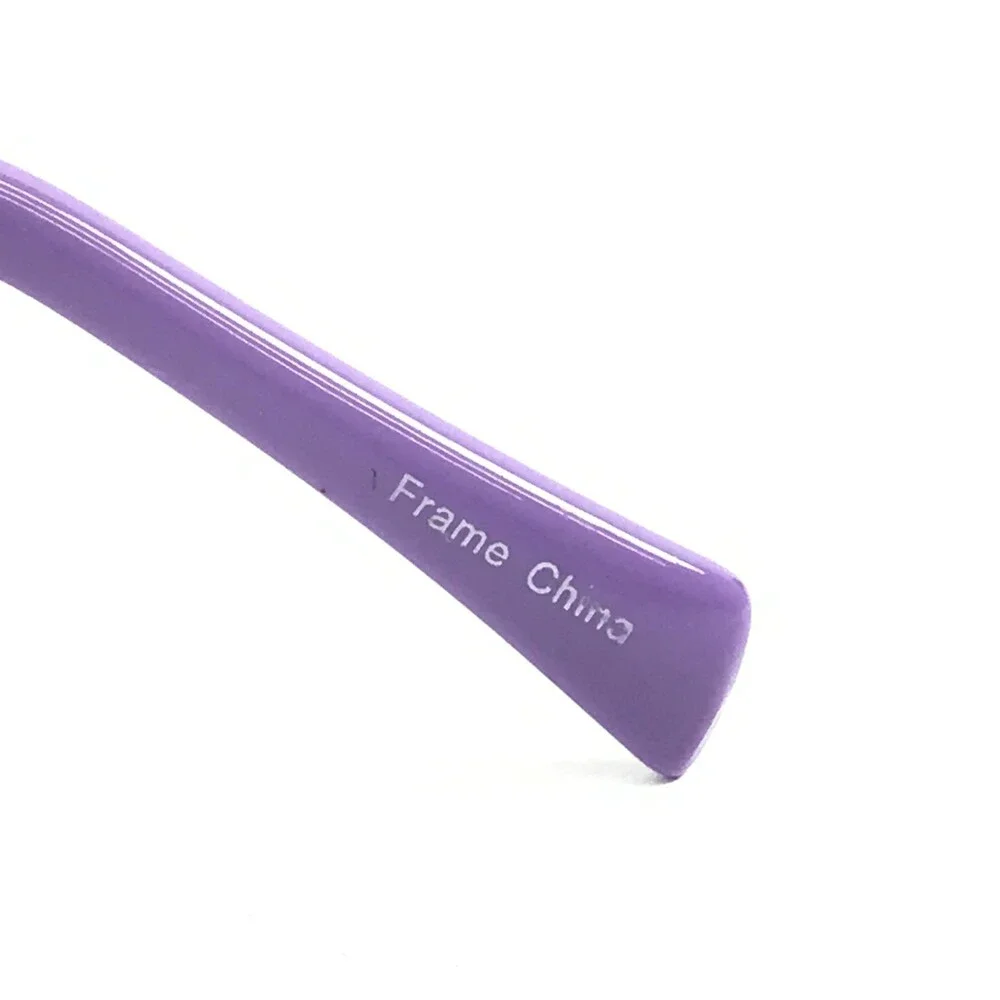 Modern Eyeglasses Frames CHILL BLACK/LILAC Rectangle Full Rim 51-17-140
